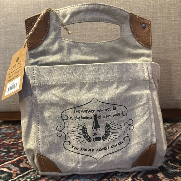 Clea Ray Other - NWT Clea Ray Upcycled Canvas Beer Carrier Caddy Bag